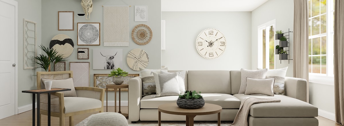 Calm, styled home interior